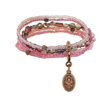 pink - Petit Glamour d'Afrique - Konplott bracelet